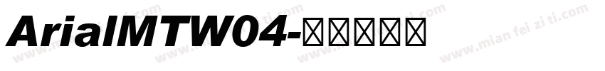 ArialMTW04字体转换