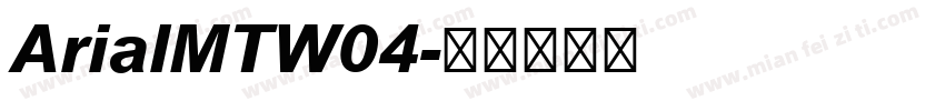 ArialMTW04字体转换