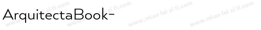 ArquitectaBook字体转换