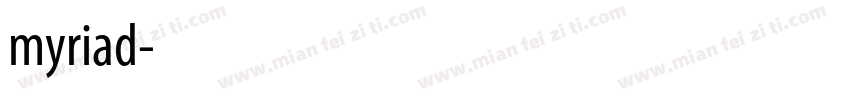 myriad字体转换