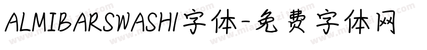 ALMIBARSWASH1字体字体转换