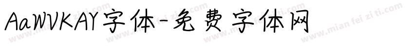 AaWVKAY字体字体转换