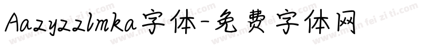 Aazyzzlmka字体字体转换