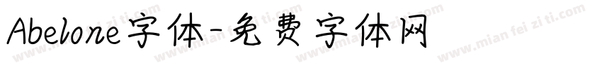 Abelone字体字体转换