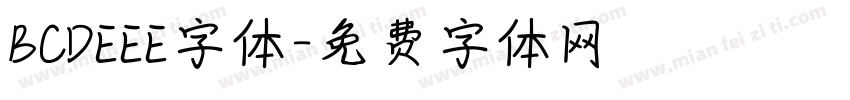 BCDEEE字体字体转换