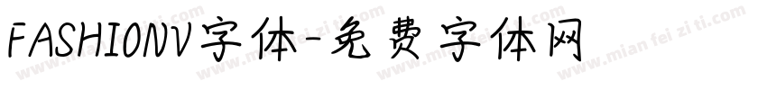 FASHIONV字体字体转换