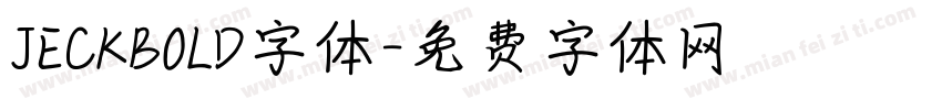JECKBOLD字体字体转换