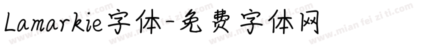 Lamarkie字体字体转换