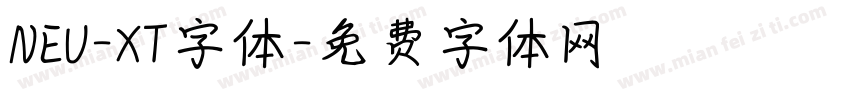 NEU-XT字体字体转换