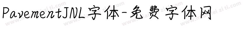 PavementJNL字体字体转换