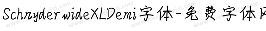 SchnyderwideXLDemi字体字体转换
