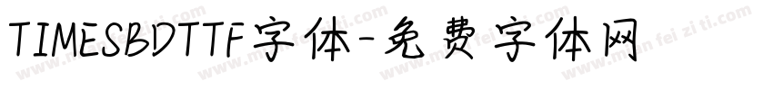 TIMESBDTTF字体字体转换