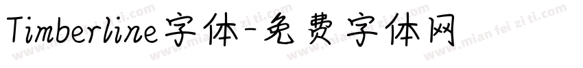 Timberline字体字体转换