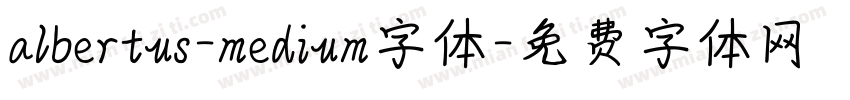 albertus-medium字体字体转换