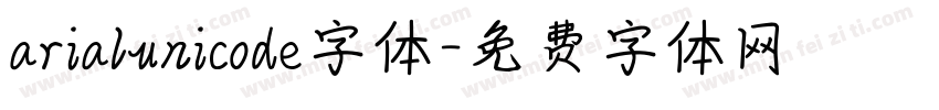 arialunicode字体字体转换
