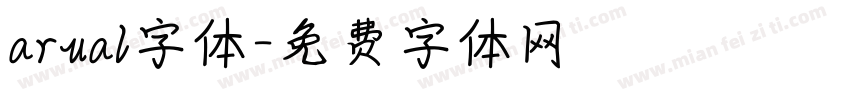 arual字体字体转换
