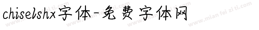 chiselshx字体字体转换