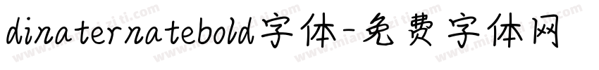 dinaternatebold字体字体转换
