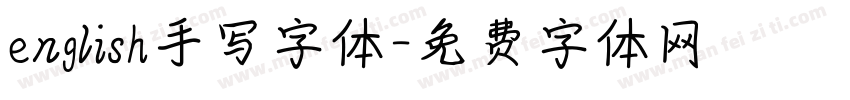 english手写字体字体转换