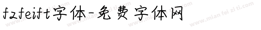 fzfeift字体字体转换