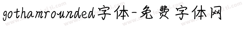 gothamrounded字体字体转换