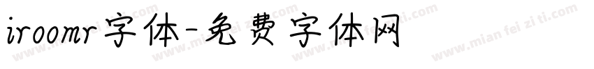 iroomr字体字体转换