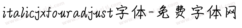 italicjxfouradjust字体字体转换