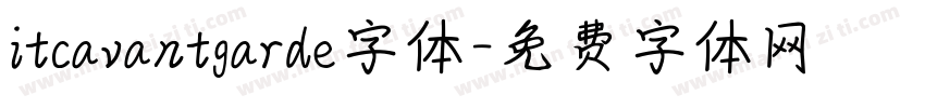 itcavantgarde字体字体转换