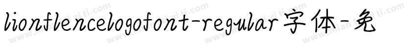 lionflencelogofont-regular字体字体转换