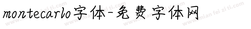 montecarlo字体字体转换
