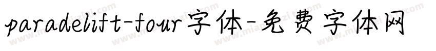 paradelift-four字体字体转换