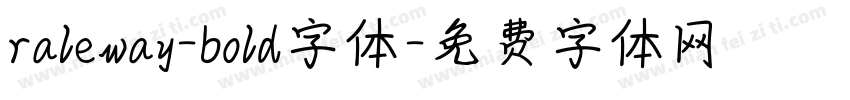 raleway-bold字体字体转换