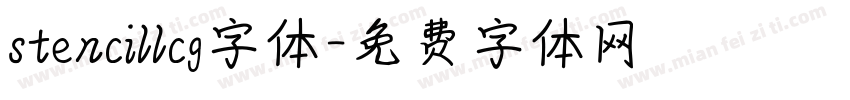 stencillcg字体字体转换