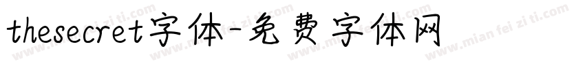 thesecret字体字体转换