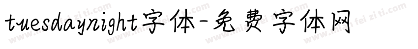 tuesdaynight字体字体转换