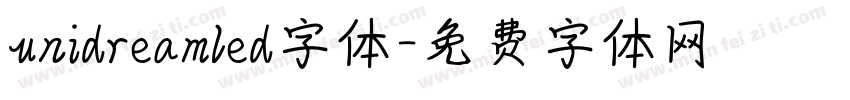 unidreamled字体字体转换
