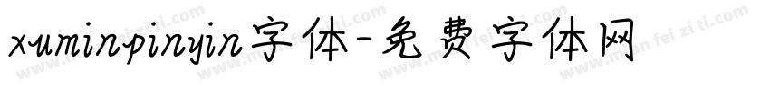 xuminpinyin字体字体转换