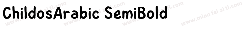ChildosArabic-SemiBold字体转换