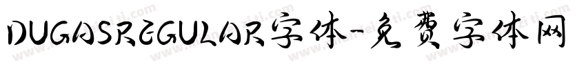 DUGASREGULAR字体字体转换