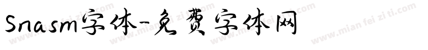 Snasm字体字体转换