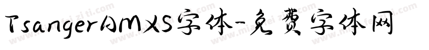 TsangerAMXS字体字体转换