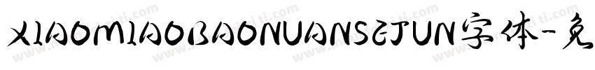 XIAOMIAOBAONUANSEJUN字体字体转换