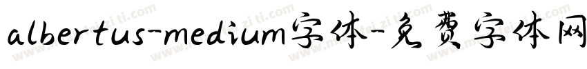 albertus-medium字体字体转换