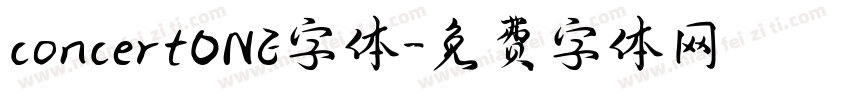 concertONE字体字体转换