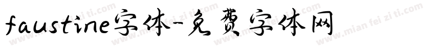 faustine字体字体转换
