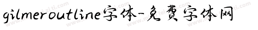 gilmeroutline字体字体转换
