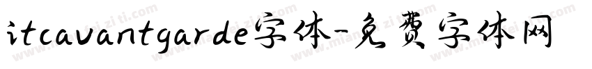 itcavantgarde字体字体转换