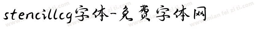 stencillcg字体字体转换
