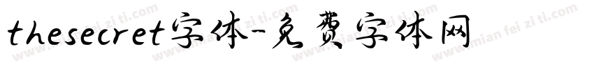thesecret字体字体转换