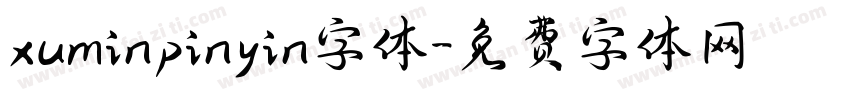 xuminpinyin字体字体转换